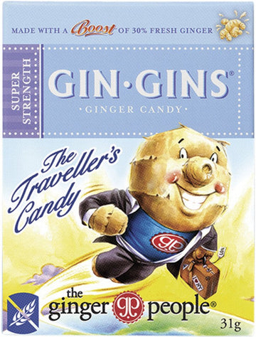 THE GINGER PEOPLE Gin Gins Ginger Candy  Super Strength 31g