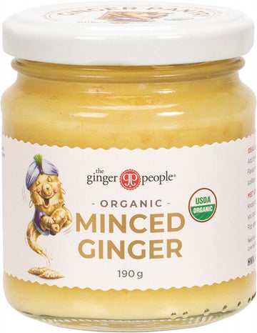 THE GINGER PEOPLE Minced Ginger  Organic 190g
