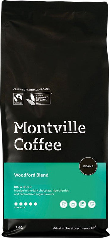Montville Coffee Coffee Beans Woodford Blend 1kg