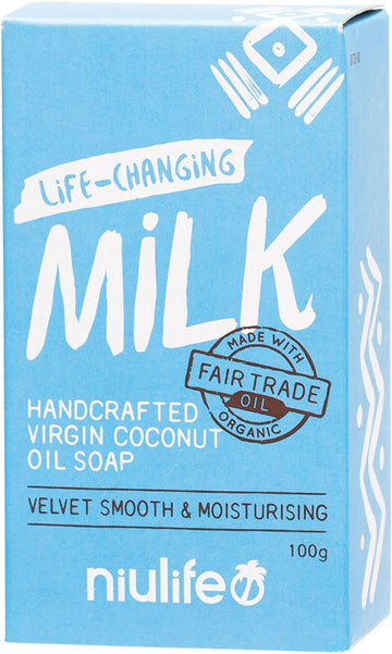Niulife Coconut Oil Soap Coconut Milk 100g