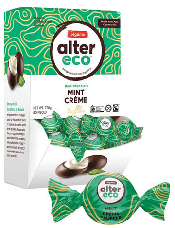 ALTER ECO Chocolate (Organic)  Dark Mint Creme Truffles 60x12g