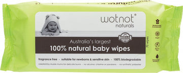 Wotnot Baby Wipes Alcohol Free 100% Biodegradable 70pk