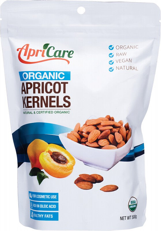 Apricare Apricot Kernels Organic Raw 500g