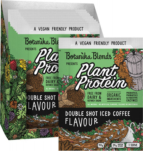 BOTANIKA BLENDS Plant Protein  Double Shot Iced Coffee 12x40g