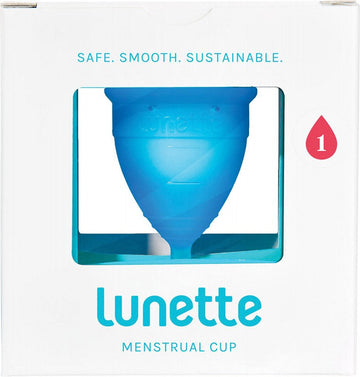 Lunette Reusable Menstrual Cup Blue Model 1 Light-Normal Flow 1