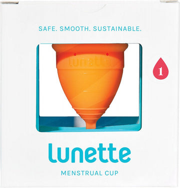 Lunette Reusable Menstrual Cup Orange Model 1 Light-Normal 1