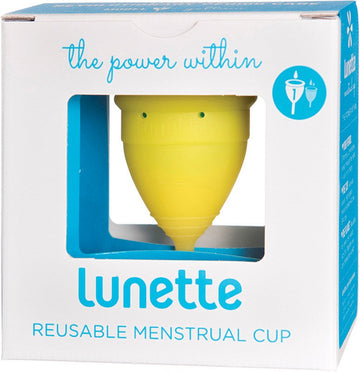 Lunette Reusable Menstrual Cup Yellow Model 1 Light-Normal Flow 1