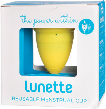 Lunette Reusable Menstrual Cup Yellow Model 2 Normal-Heavy Flow 1
