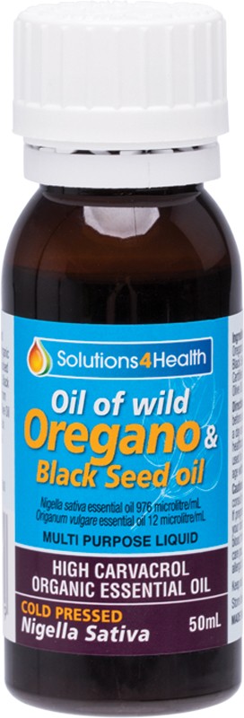 Solutions 4 Health Oil of Wild Oregano with Black Seed Oil 50ml