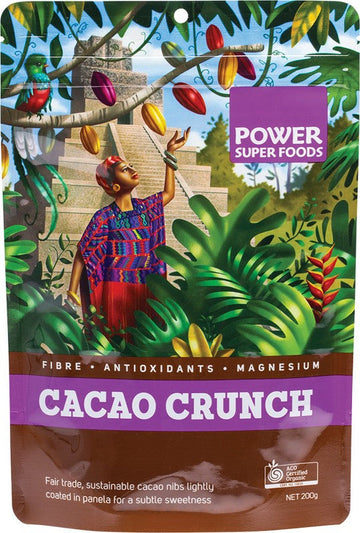 Power Super Foods Cacao Crunch Sweet Cacao Nibs The Origin Series 200g