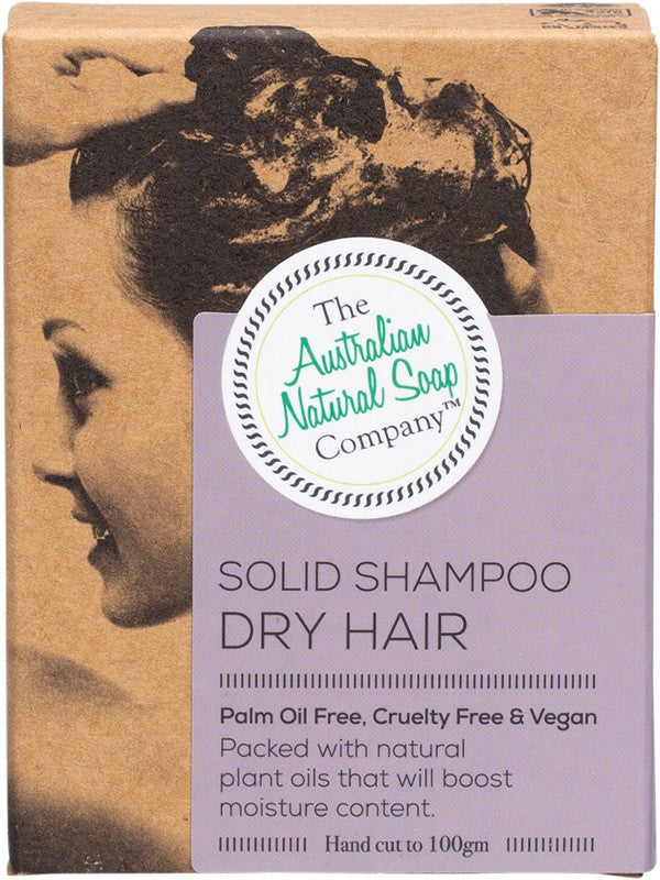 Australian Natural Soap CO Solid Shampoo Bar Dry Hair 100g