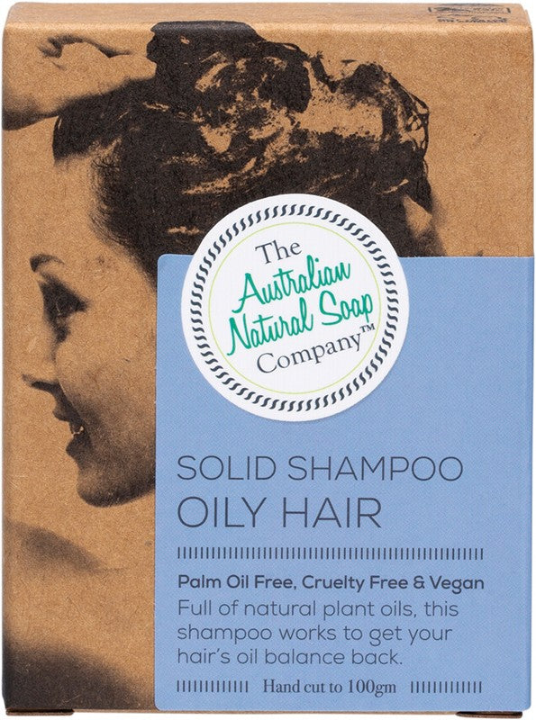 Australian Natural Soap CO Solid Shampoo Bar Oily Hair 100g