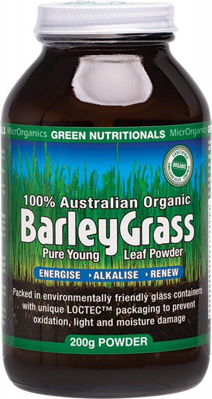 Green Nutritionals Barleygrass 100% Australian Organic 200g