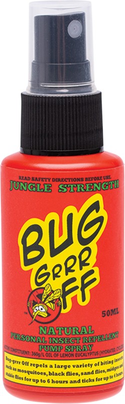 Bug-Grrr Off 100% Natural Insect Repellent Jungle Strength Spray 50ml