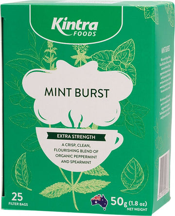 Kintra Foods Herbal Tea Bags Mint Burst 25pk