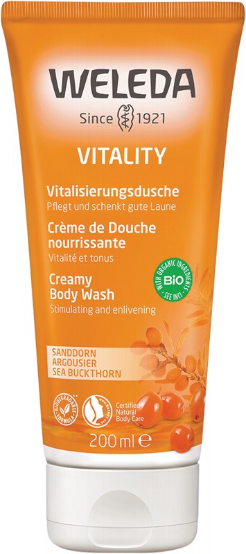 Weleda Vitality Creamy Body Wash Sea Buckthorn 200ml