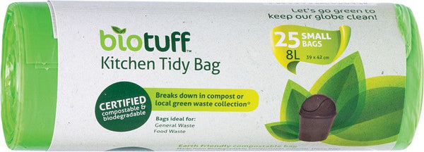 Biotuff Kitchen Tidy Bag Small Bags 8L 25pk