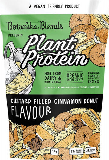 BOTANIKA BLENDS Plant Protein  Custard Filled Cinnamon Donut 1kg