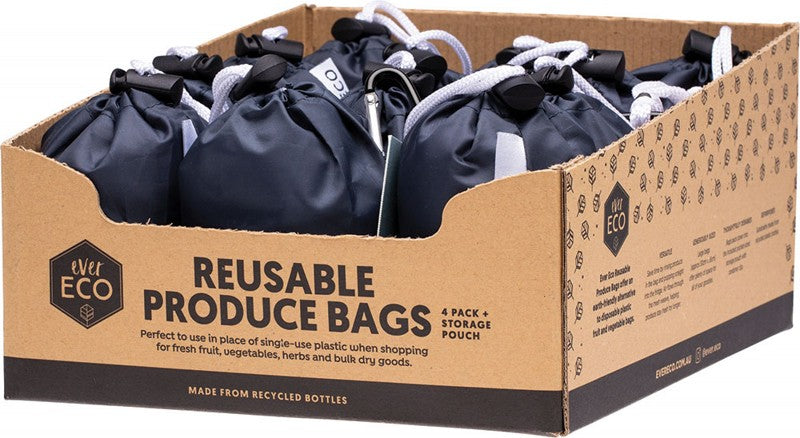 EVER ECO Reusable Produce Bags Recycled Polyester Mesh 4pk 12 | The ...