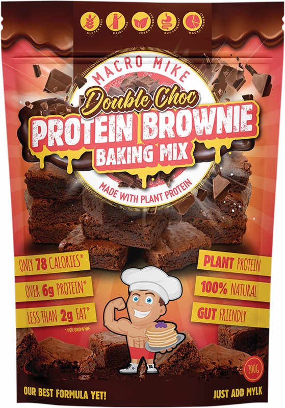 MACRO MIKE Protein Brownie Baking Mix Double Choc 250g