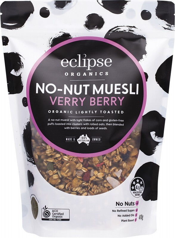 ECLIPSE ORGANICS Organic Muesli Verry Berry Crunch 410g | The ...