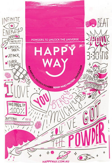 HAPPY WAY Whey Protein Powder  Berry 60g