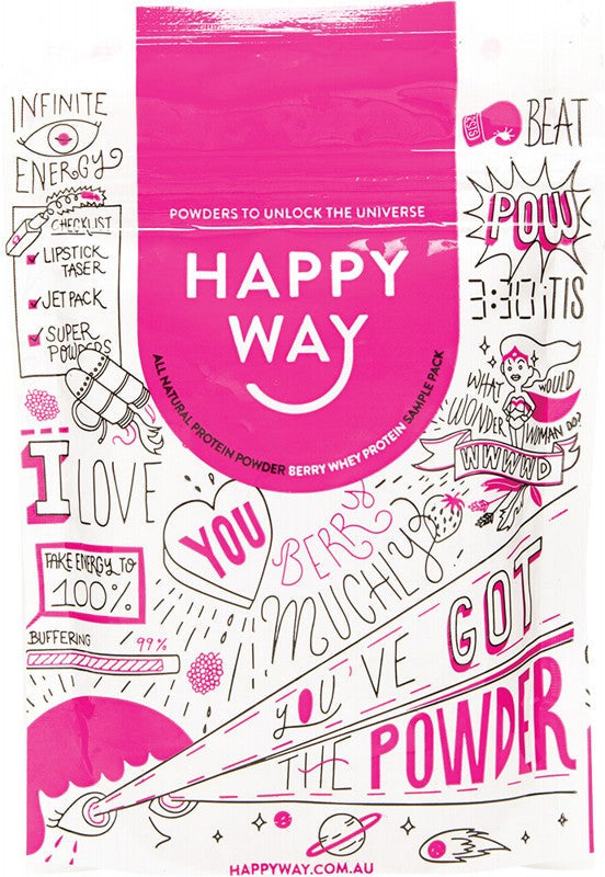 HAPPY WAY Whey Protein Powder  Berry 60g