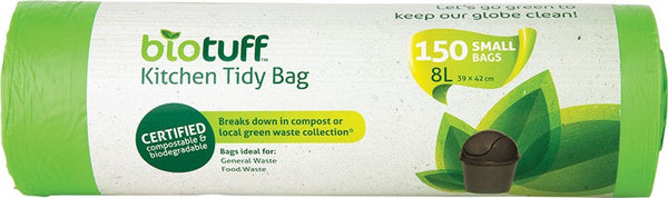 Biotuff Kitchen Tidy Bag Small Bags 8L 150pk