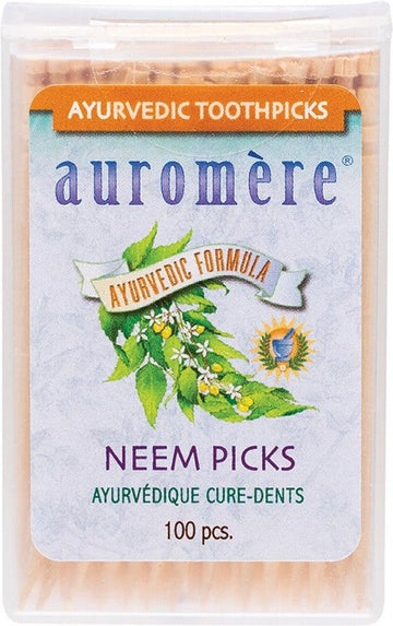 AUROMERE Toothpicks  Neem Picks (Peppermint) 100