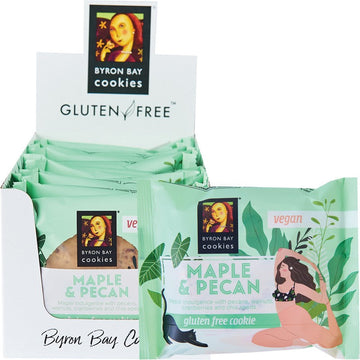 BYRON BAY COOKIES Gluten Free Cookies  Maple & Pecan 12x60g
