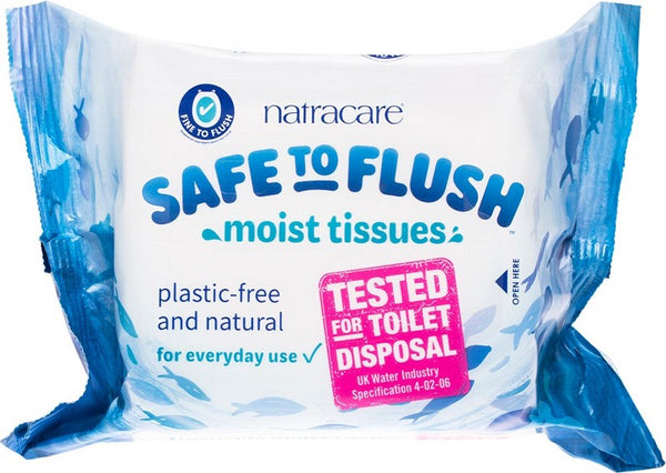 Natracare Moist Tissues Safe To Flush 30pk