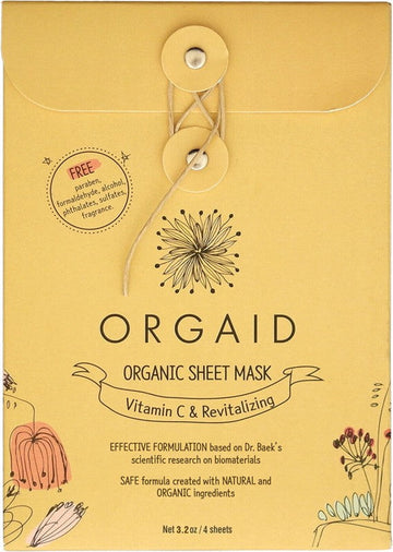 Orgaid Organic Sheet Mask Vitamin C & Revitalizing 4x24ml