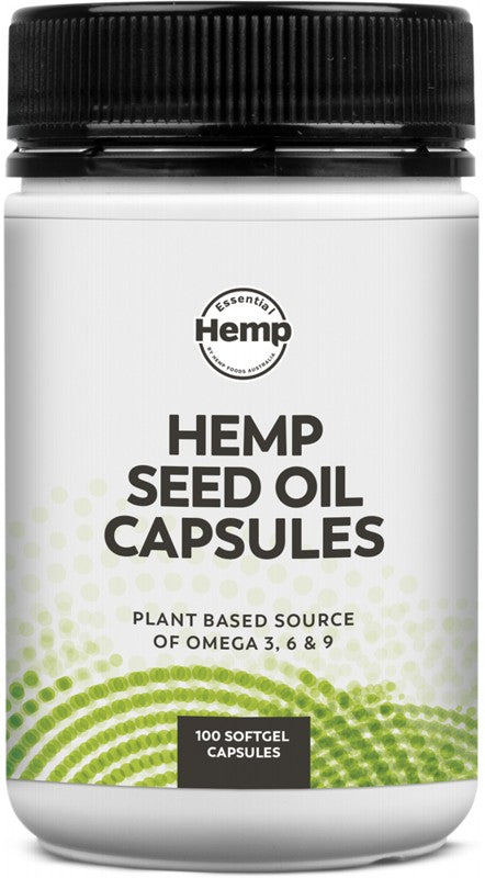 Hemp Foods Australia Hemp Seed Oil Capsules 100 Caps