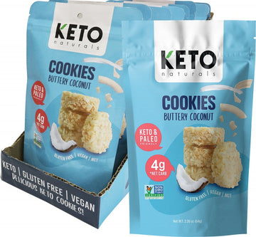 KETO NATURALS Cookies  Buttery Coconut 8x64g