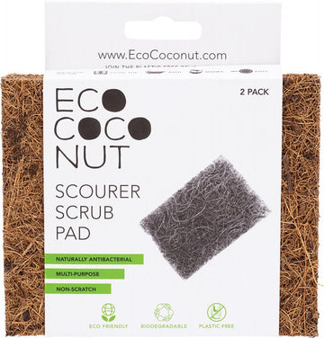 Ecococonut Scourer Scrub Pad 2pk