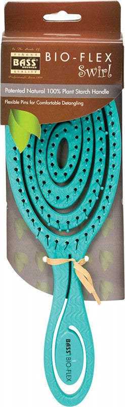 Bass Brushes Bio-Flex Detangler Hair Brush Teal