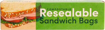 BIOTUFF Resealable Sandwich Bags  18x17cm 30