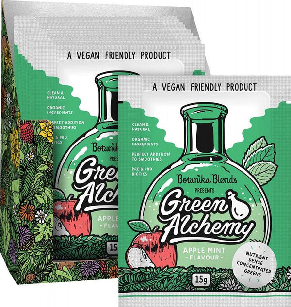 BOTANIKA BLENDS Green Alchemy Nutrient Dense Greens  Apple Mint 16x15g