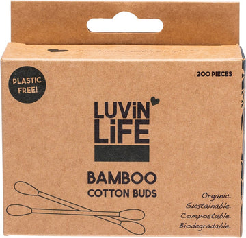 LUVIN LIFE Bamboo Cotton Buds  Compostable 200