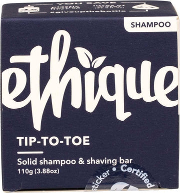 Ethique Solid Shampoo & Shaving Bar Tip to Toe 110g