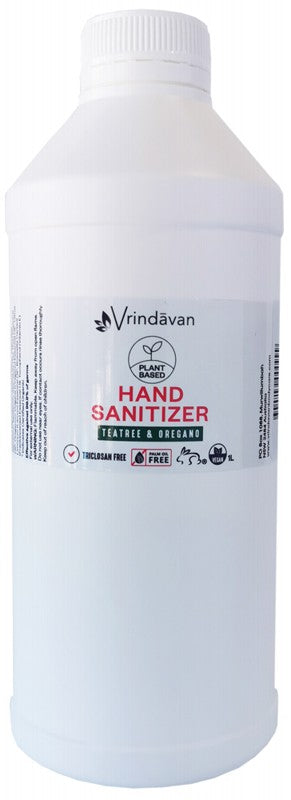 Vrindavan Hand Sanitizer Refill Tea Tree & Oregano 1L