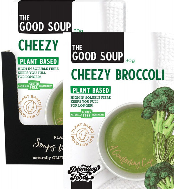PLANTASY FOODS The Good Soup  Cheezy Broccoli 10x30g