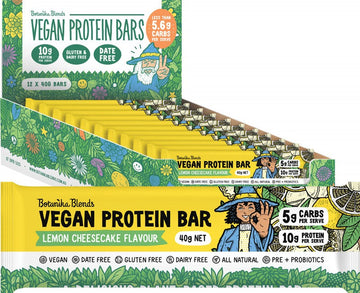 BOTANIKA BLENDS Vegan Protein Bars  Lemon Cheesecake 12x40g