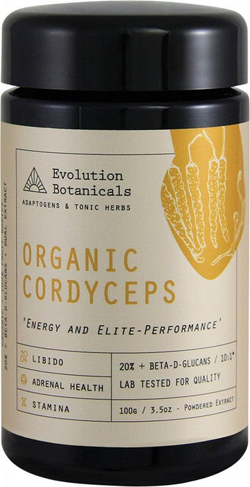 Evolution Botanicals Cordyceps Extract Organic 10:1 Energy & Performance 100g