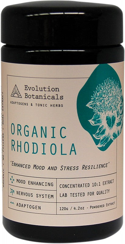 Evolution Botanicals Rhodiola Extract Organic 10:1 Stress Resilience 120g