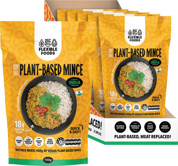 FLEXIBLE FOODS Soy Free Plant-Based Mince  A Taste Of India 5x100g