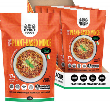 FLEXIBLE FOODS Soy Free Plant-Based Mince  A Taste Of Italy 5x100g