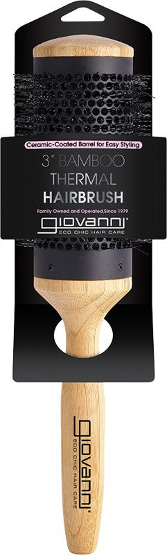 GIOVANNI Bamboo Hair Brush  Thermal - Ceramic Coated Barrel 1