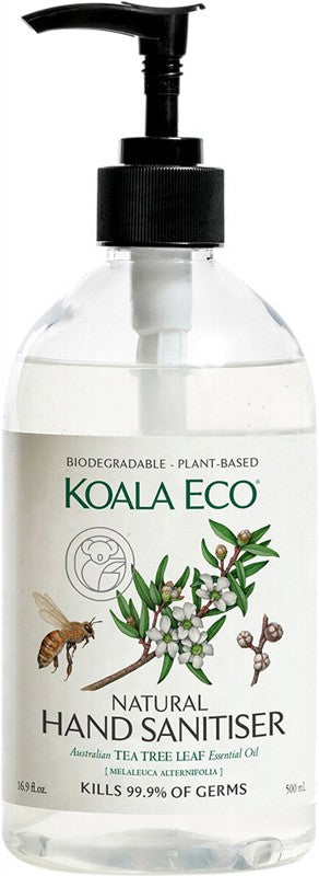 Koala Eco Natural Hand Sanitiser Tea Tree Leaf Essential Oil 500ml