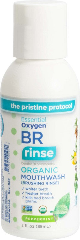 Essential Oxygen Toothpaste/Mouthwash Brushing Rinse Peppermint 88ml